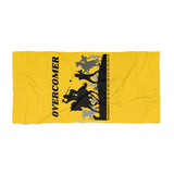 Towel Beach - Overcomer Black Yellow
