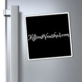 Magnets - Logo White Black 2 Site