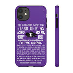 Phone Cases Saint White Purple