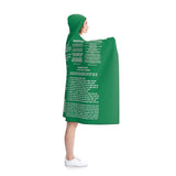 Blanket Hooded Revelation Salvation White Green