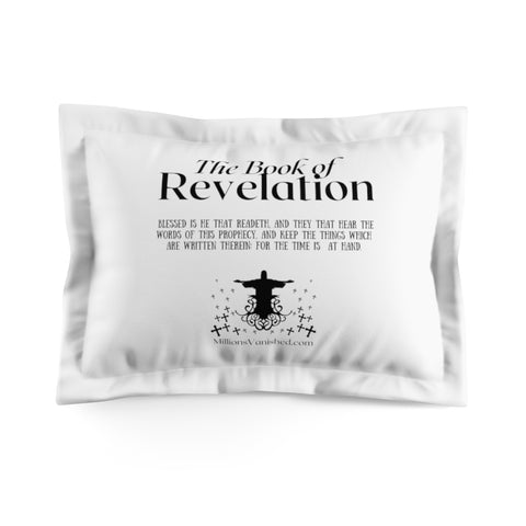 Pillow Sham Revelation 1:3 Black White