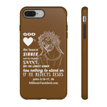 Phone Cases Sinner White Brown