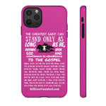 Phone Cases Saint White Hot Pink