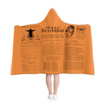 Blanket Hooded Revelation Salvation Black Tangerine