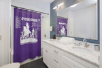 Shower Curtain - Overcomer White Purple