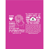 Blanket Comforter - Saint Sinner White Hot Pink