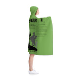 Blanket Hooded Overcomer Black Light Green