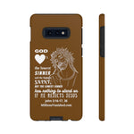 Phone Cases Sinner White Brown