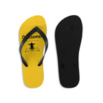 Shoes Unisex Flip-Flops - Overcomer Yellow