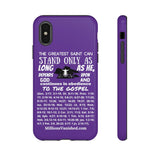 Phone Cases Saint White Purple