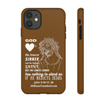 Phone Cases Sinner White Brown