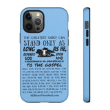 Phone Cases Saint Black Light Blue