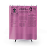 Shower Curtain - Revelation Salvation Black Pink
