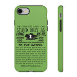 Phone Cases Saint Black Light Green