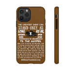 Phone Cases Saint White Brown