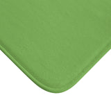 Bath Mat Heart Black Light Green