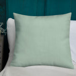 Pillow Premium Soft Green Logo