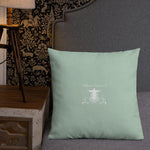 Pillow Premium Soft Green Logo