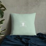 Pillow Premium Soft Green Logo