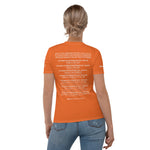 T-Shirt Women's 7 Appointed Times White Orange