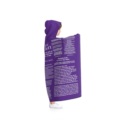 Blanket Hooded Revelation Salvation White Purple