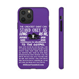 Phone Cases Saint White Purple