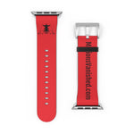Watch Band Logo Site Black Red