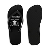 Shoes Unisex Flip-Flops - Overcomer Black