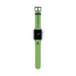 Watch Band Logo Site Black Light Green