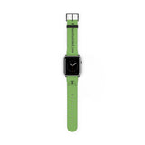 Watch Band Logo Site Black Light Green