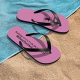 Shoes Unisex Flip-Flops - Overcomer Pink