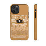 Phone Cases Saint White Light Brown