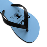 Shoes Unisex Flip-Flops - Overcomer Light Blue