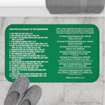 Bath Mat Feasts Overcomer White Green