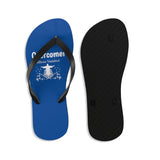 Shoes Unisex Flip-Flops - Overcomer Blue