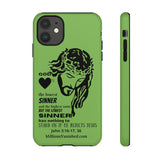 Phone Cases Sinner Black Light Green