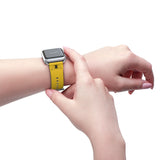 Watch Band Logo Site Black Yellow