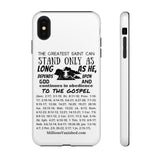 Phone Cases Saint Black White