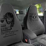 Car Seat Covers Saint Sinner Black Grey