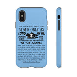 Phone Cases Saint Black Light Blue