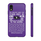 Phone Cases Saint White Purple