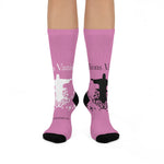 Socks - Crew Socks Pink