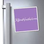 Magnets - Logo White Purple 2 Site