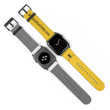 Watch Band Logo Site Black Yellow