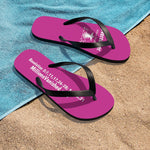 Shoes Unisex Flip-Flops - Overcomer Hot Pink