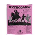 Tapestries (Indoor Wall) Overcomer Black Pink