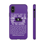 Phone Cases Saint White Purple