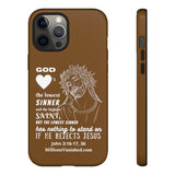 Phone Cases Sinner White Brown