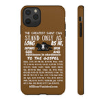 Phone Cases Saint White Brown