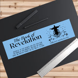 Stickers Bumper - Revelation 1:3 Logo Black Light Blue